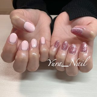 ピンクラメネイルのネイルデザイン ネイルブック