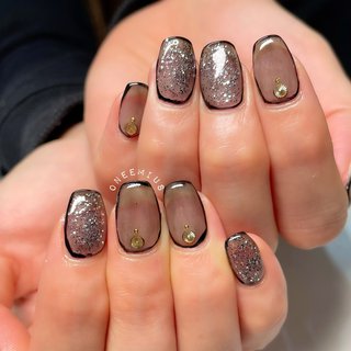 おすすめ順 黒のシースルーネイルのネイルデザイン ネイルブック