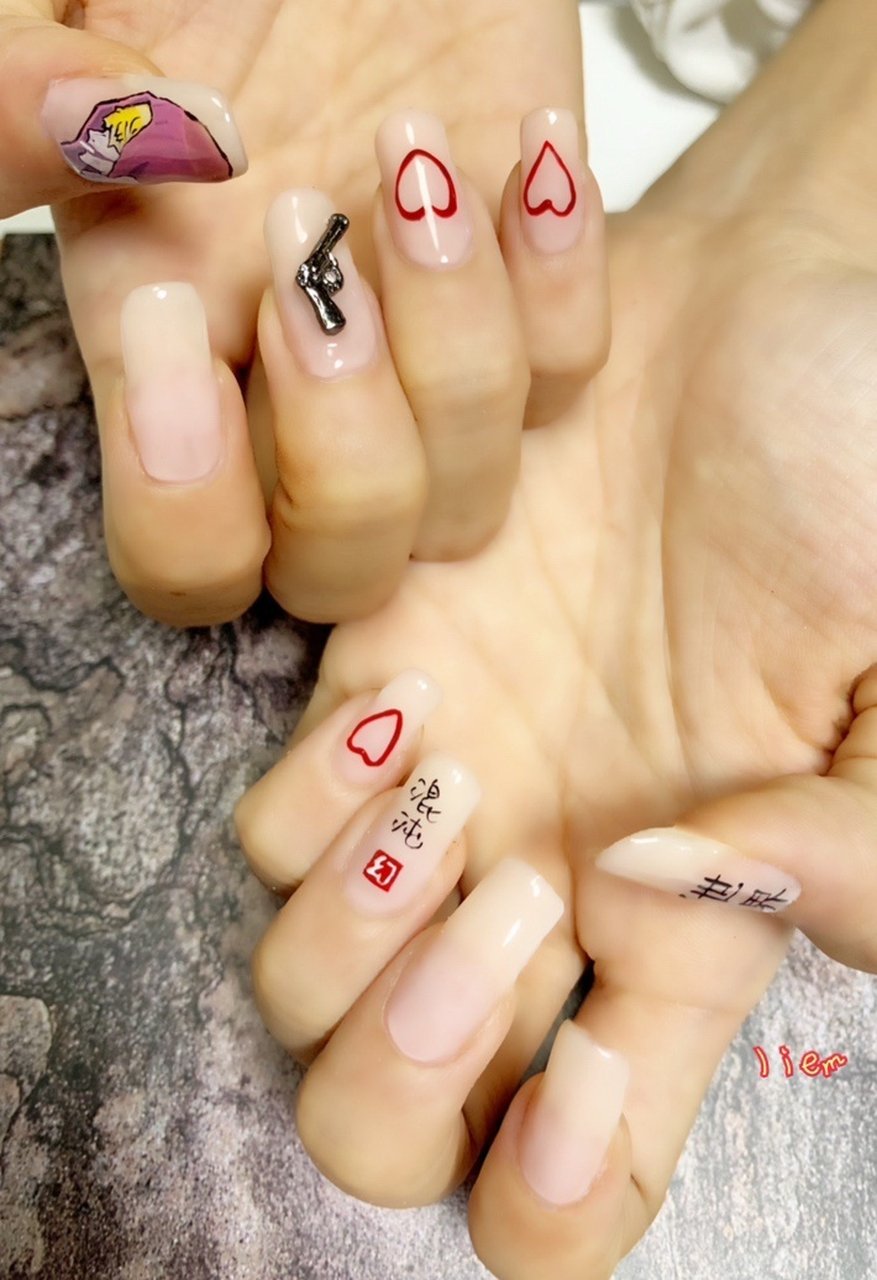 オールシーズン ハンド シンプル 痛ネイル ロング Mihoのネイルデザイン No ネイルブック