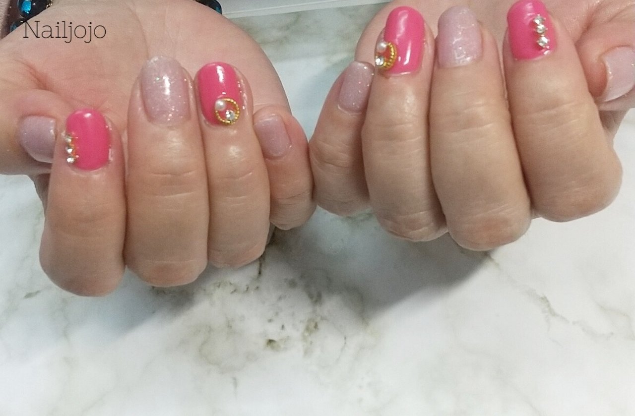 オールシーズン デート 女子会 ハンド ラメ Nail Jojoのネイルデザイン No ネイルブック