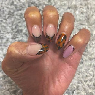 深めフレンチのネイルデザイン ネイルブック