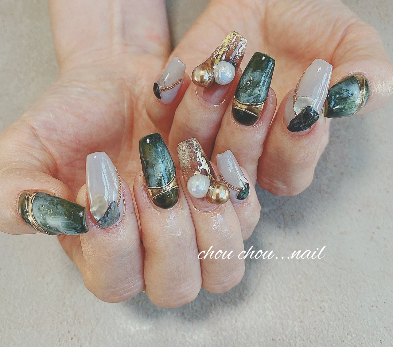 秋/ハンド/ニュアンス - nail salon ChouChouのネイルデザイン[No 