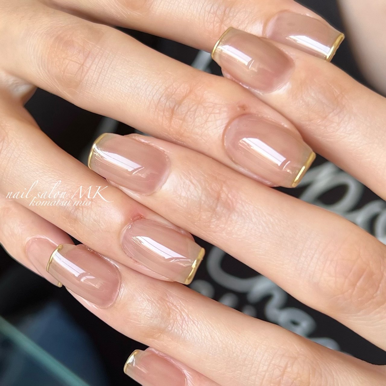 秋/冬/ハンド/ワンカラー/ミラー - nail salon MKのネイルデザイン[No  