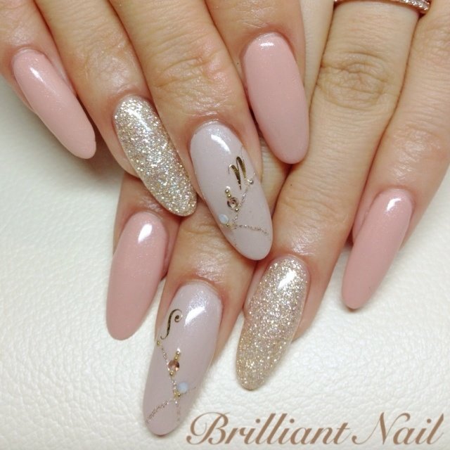 ハンド イニシャル ジェル セルフネイル Brilliantnail Sのネイルデザイン No 1355 ネイルブック