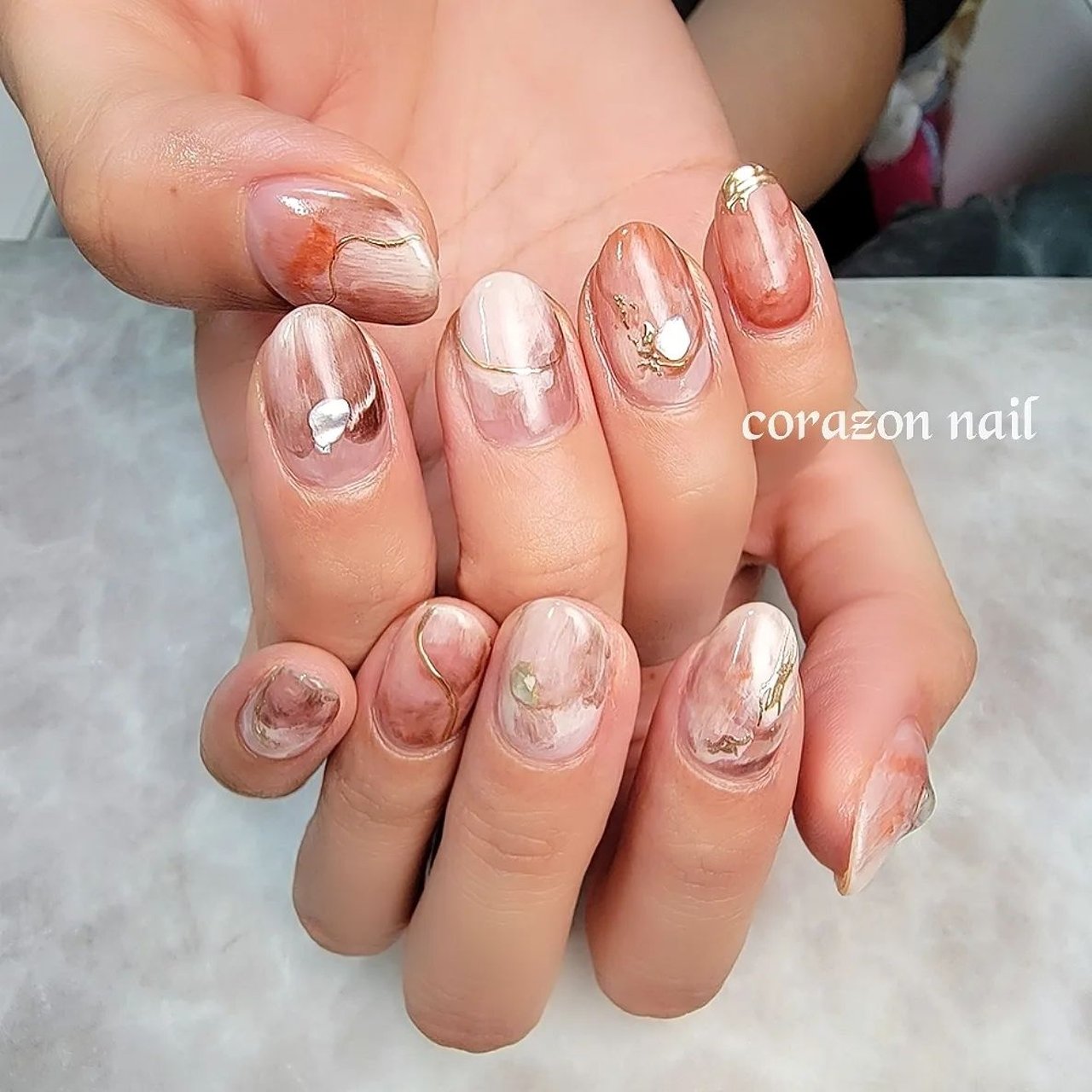 秋 冬 旅行 オフィス ハンド 武蔵浦和 Corazon Nailのネイルデザイン No ネイルブック