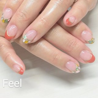 シェル埋め込みのネイルデザイン ネイルブック