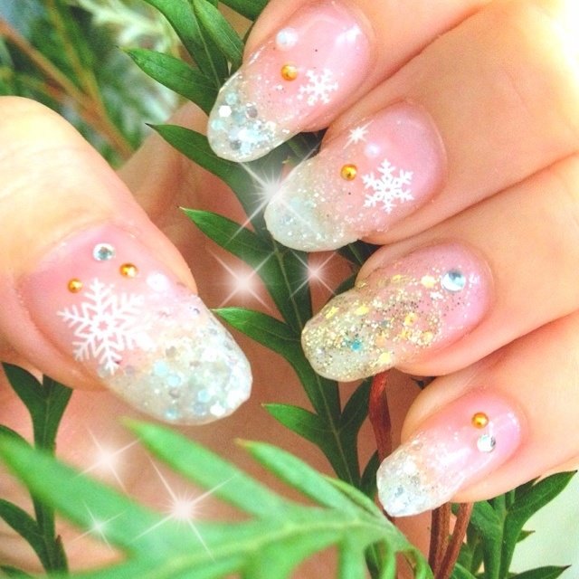 クリスマス ハンド セルフネイル Chichacha94のネイルデザイン No ネイルブック