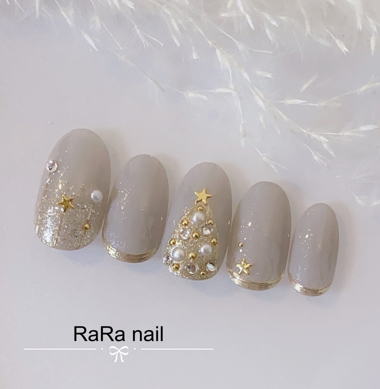 冬 クリスマス ハンド 星 ミラー Rara Nailのネイルデザイン No ネイルブック