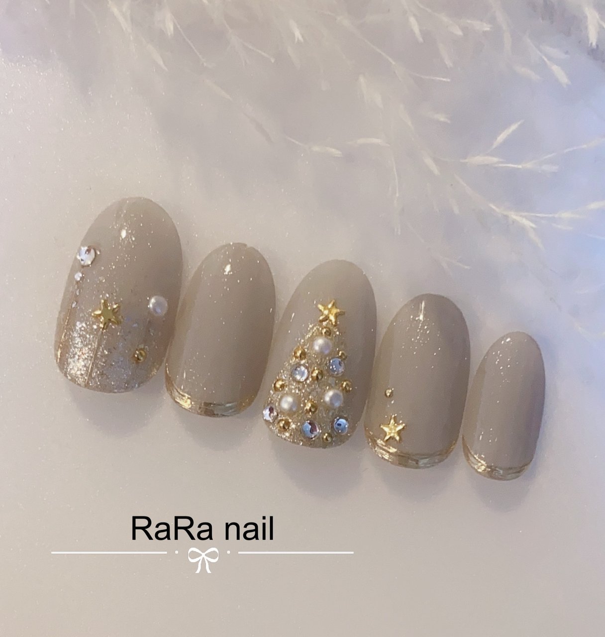 冬 クリスマス ハンド 星 ミラー Rara Nailのネイルデザイン No ネイルブック