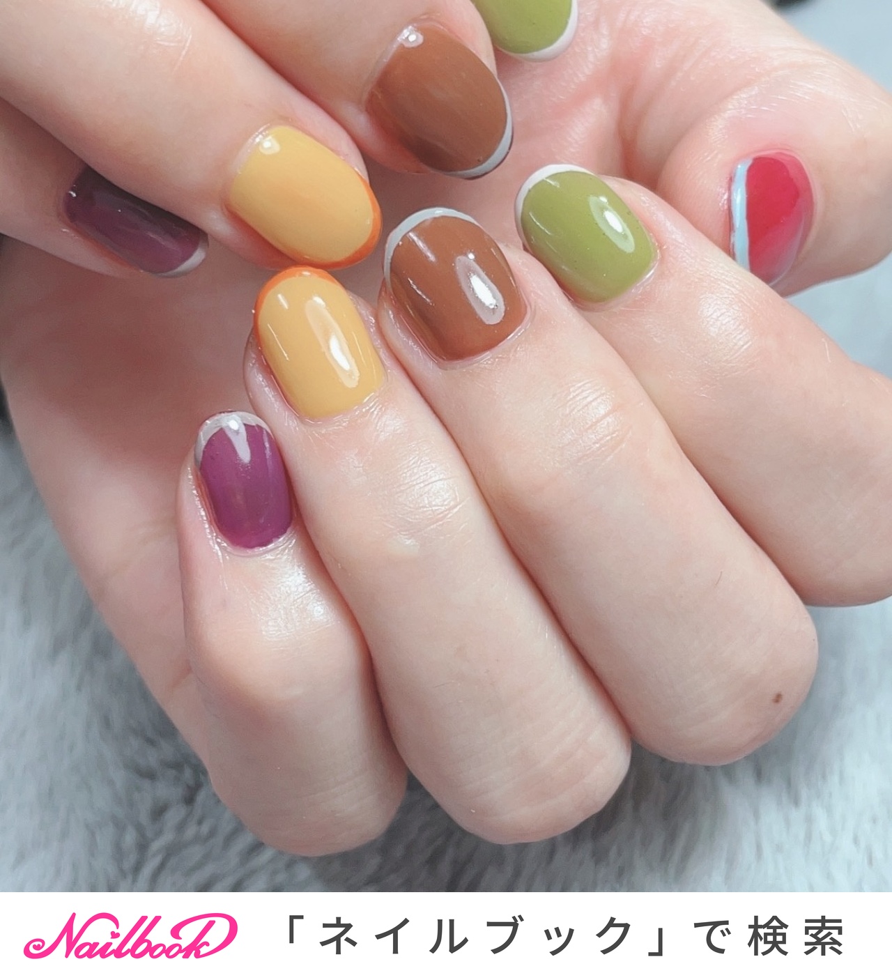 秋/冬/ハンド/フレンチ/変形フレンチ - 大曲Hikari Nail⭐︎ﾋｶﾘﾈｲﾙの
