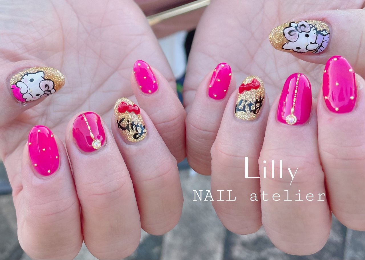 オールシーズン/ハンド/ラメ/ワンカラー/ドット - NAIL atelier