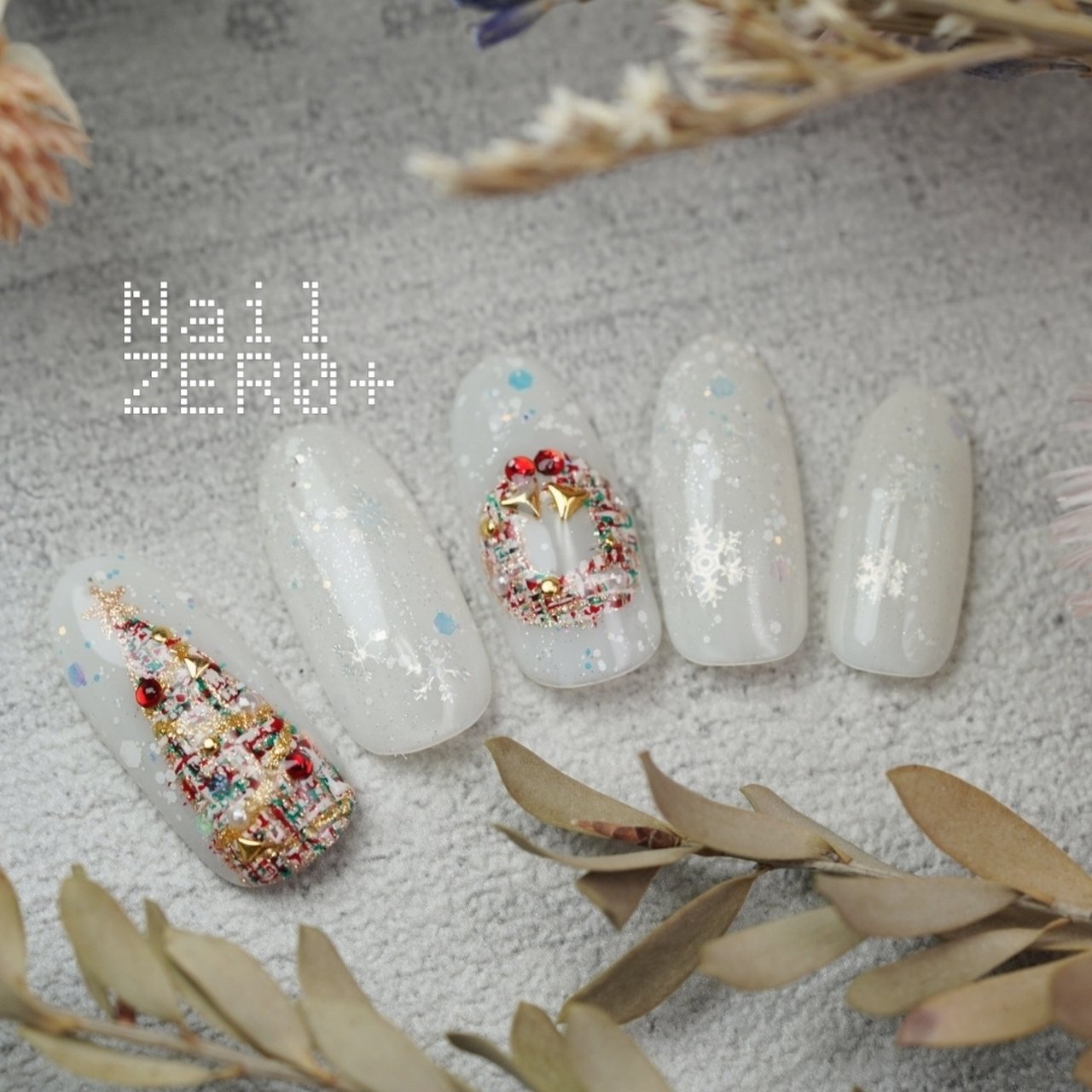 冬/クリスマス/デート/ハンド/ツイード - 塩見隼人 [池袋]ネイルゼロ  