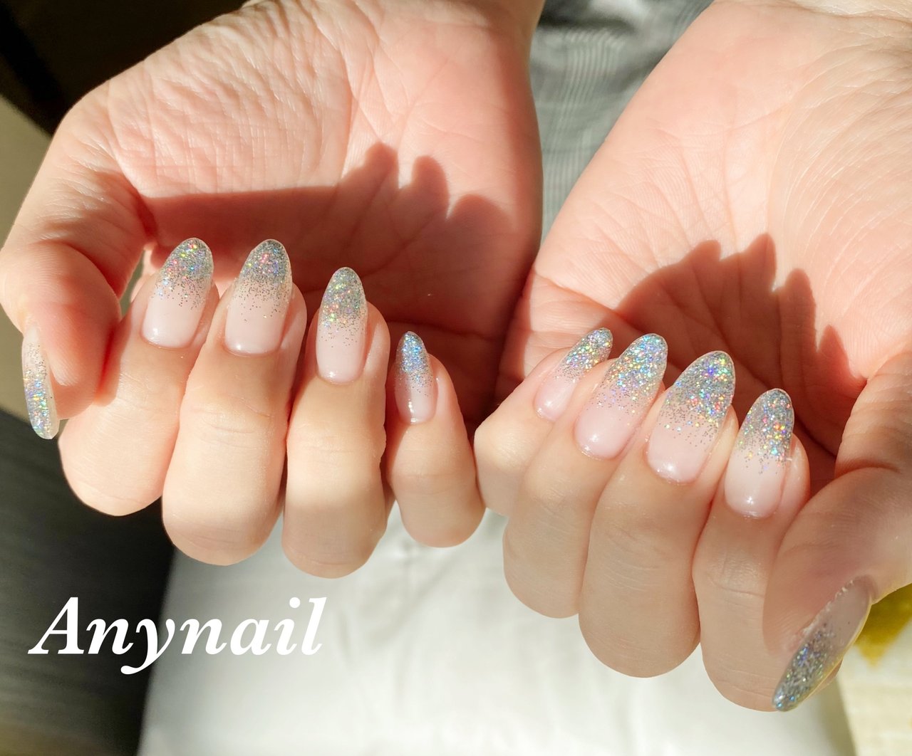 オールシーズン ハンド ラメ ユニコーン シルバー Any Nail Kitaayaseのネイルデザイン No ネイルブック