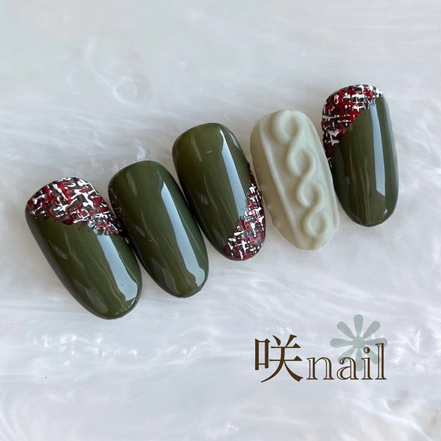 おしゃれさんがみんなやってる❤︎グリーンカラーネイル｜2022 