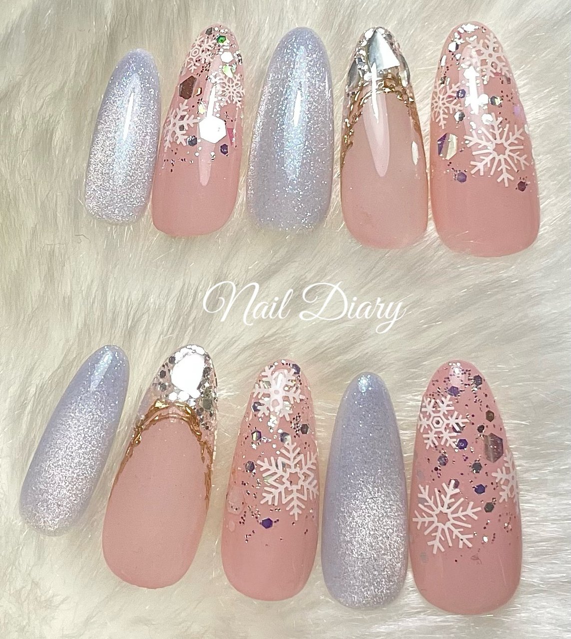 冬 クリスマス オフィス ハンド マグネット Nail Diary ネイル ダイアリー のネイルデザイン No ネイルブック