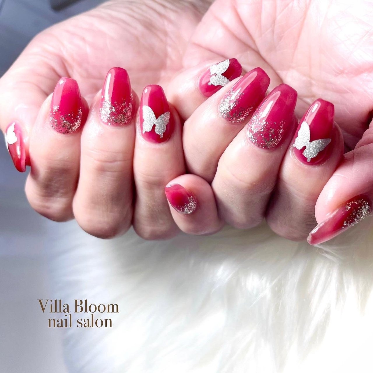 秋 冬 クリスマス パーティー ハンド Villa Bloom Nail Salonのネイルデザイン No 768 ネイルブック