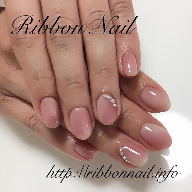 卒業式 入学式 オフィス ハンド グラデーション Ribbonnailリボンネイル岡崎のネイルデザイン No 523 ネイルブック