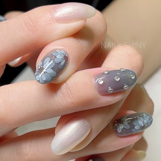 ネイル まとめ売り LA506☆カモフラ×クリアリングネイル | NovemberR 〰️ネイル