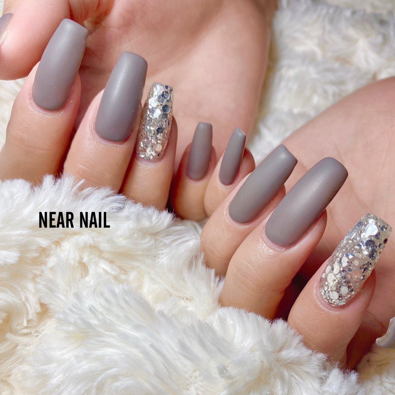 秋/冬/ハンド/ワンカラー/マット - NEAR NAILのネイルデザイン[No