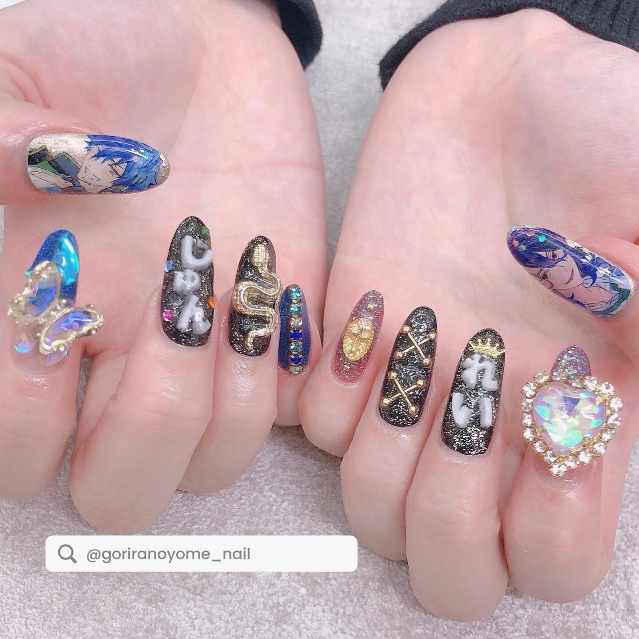 ちぃネイル ちいかわ🧸🎀☪︎*｡꙳・.｡*・.｡* ・ ・ ・ #ちいかわ#ちいかわ