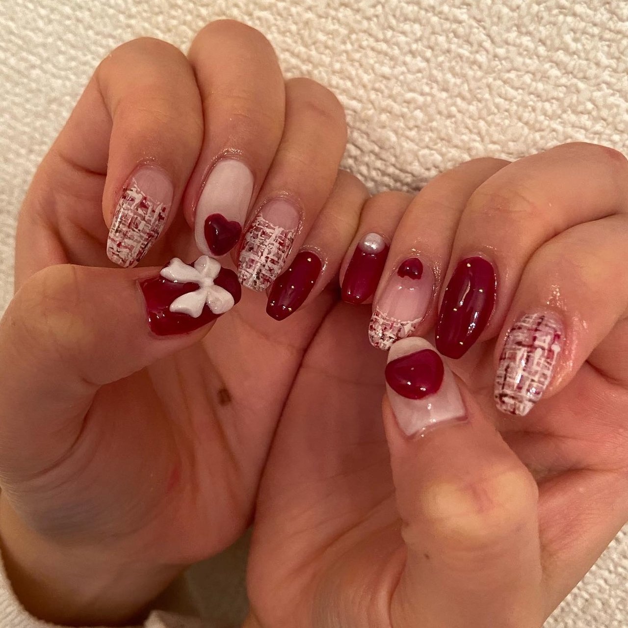 秋/冬/バレンタイン/旅行/ハンド - nino_nailのネイルデザイン