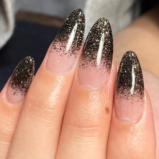 ネイルケア ネイル ブラックラメ☆