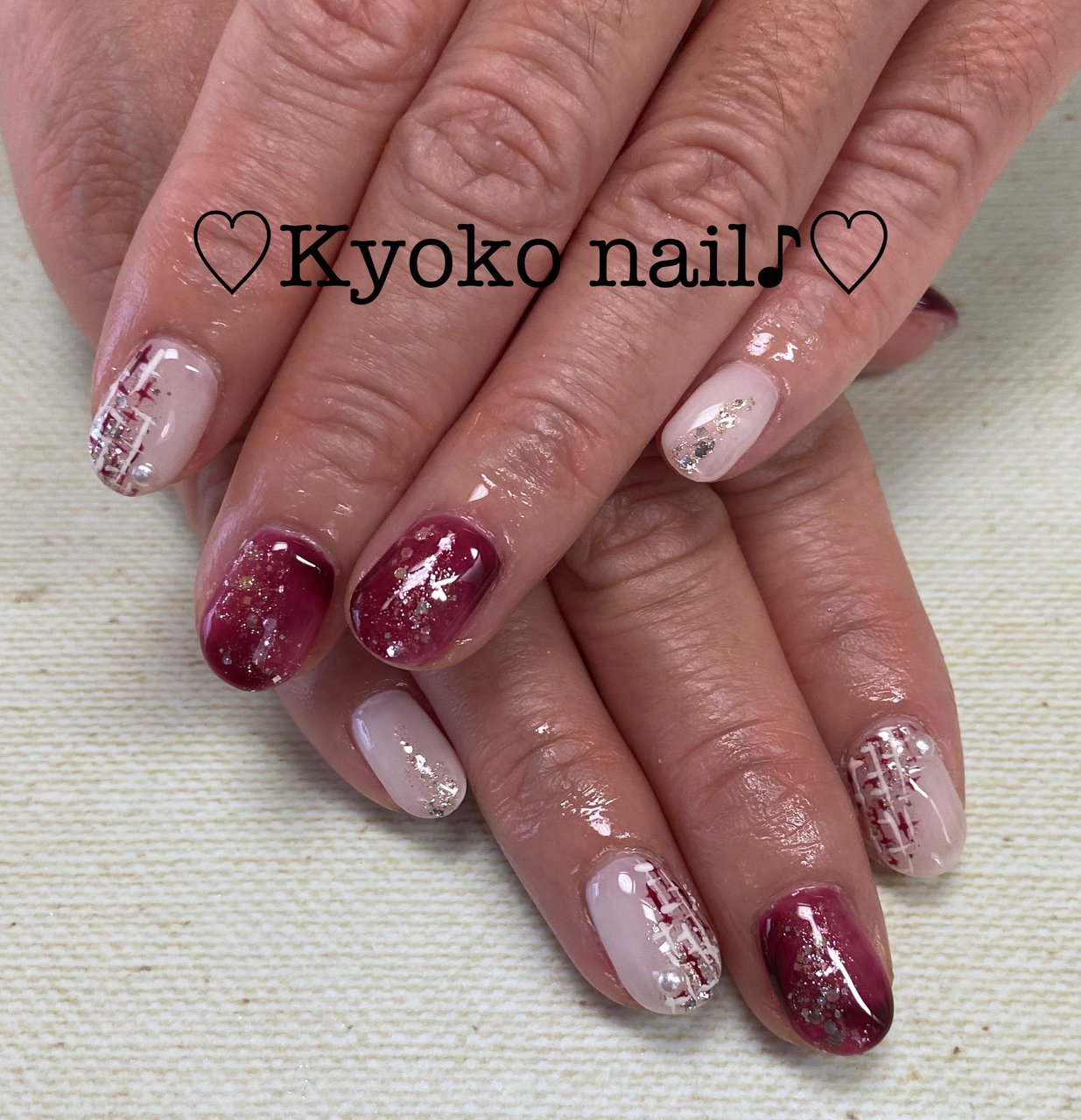 秋/冬/オールシーズン/ハンド/ツイード - Kyoko nailのネイル