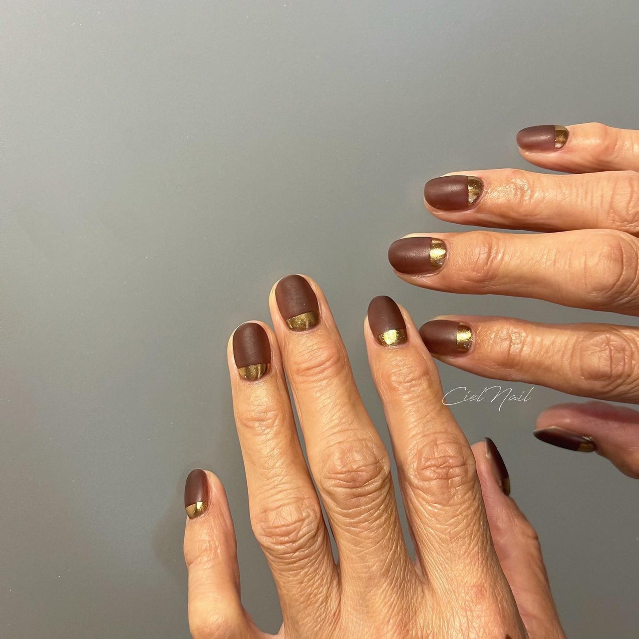 秋/シンプル/ニュアンス/マット/ミラー - cielnail___のネイルデザイン  