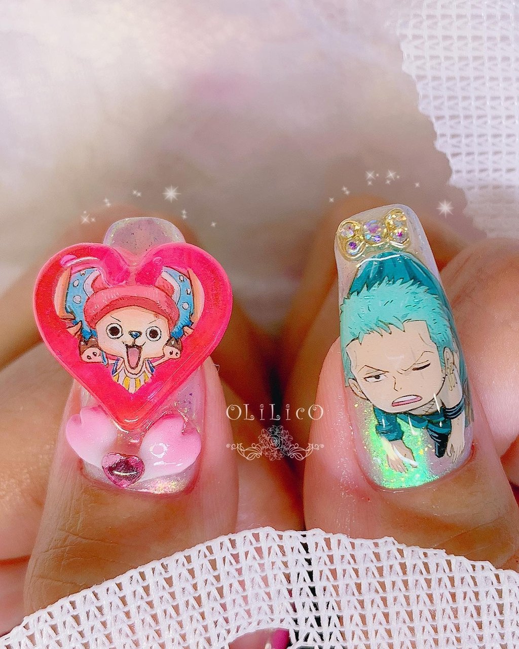 痛ネイル ハートプラチェーン パーツ