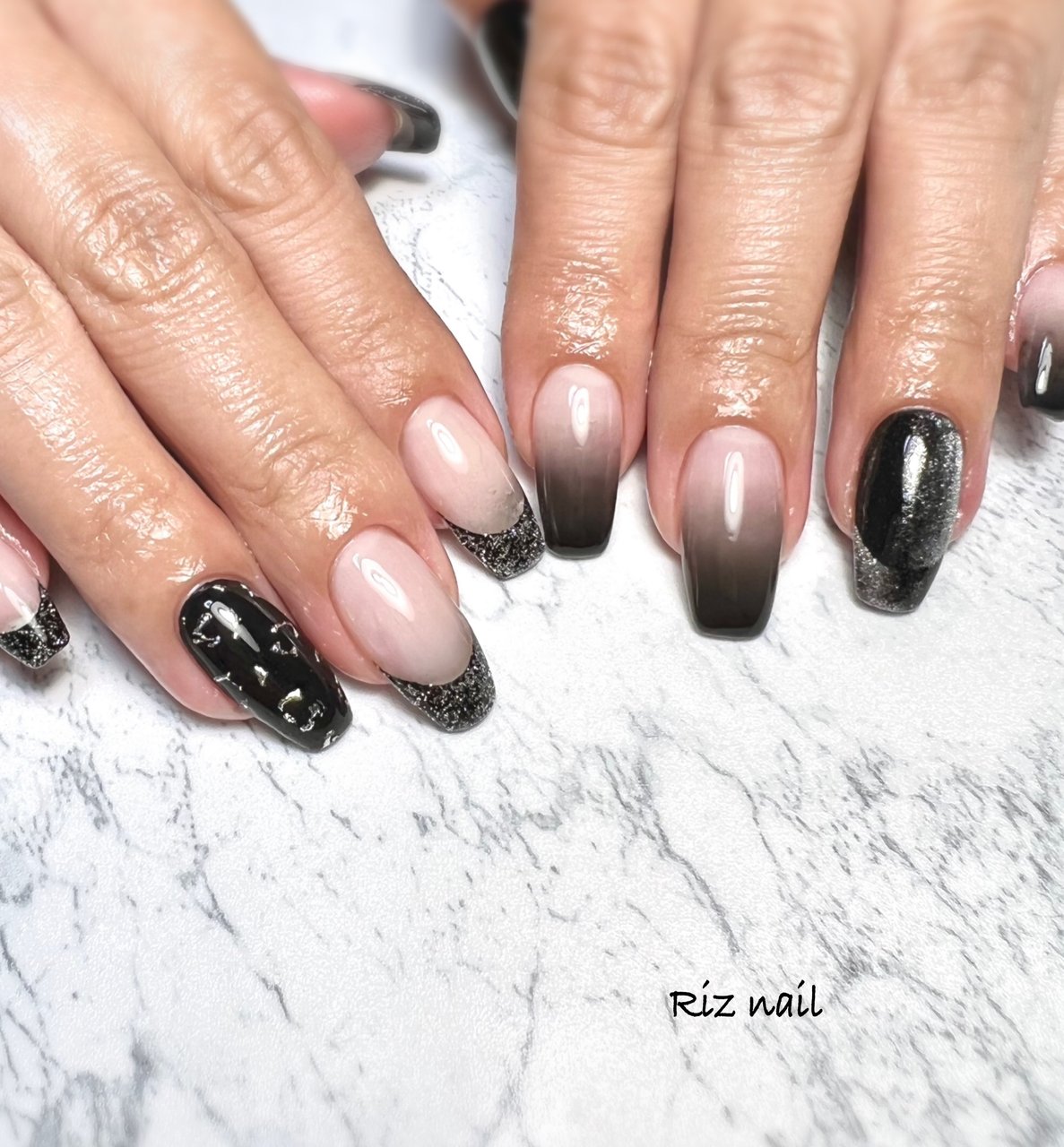 秋/冬/オールシーズン/ハンド/フレンチ - Riz nailのネイルデザイン[No