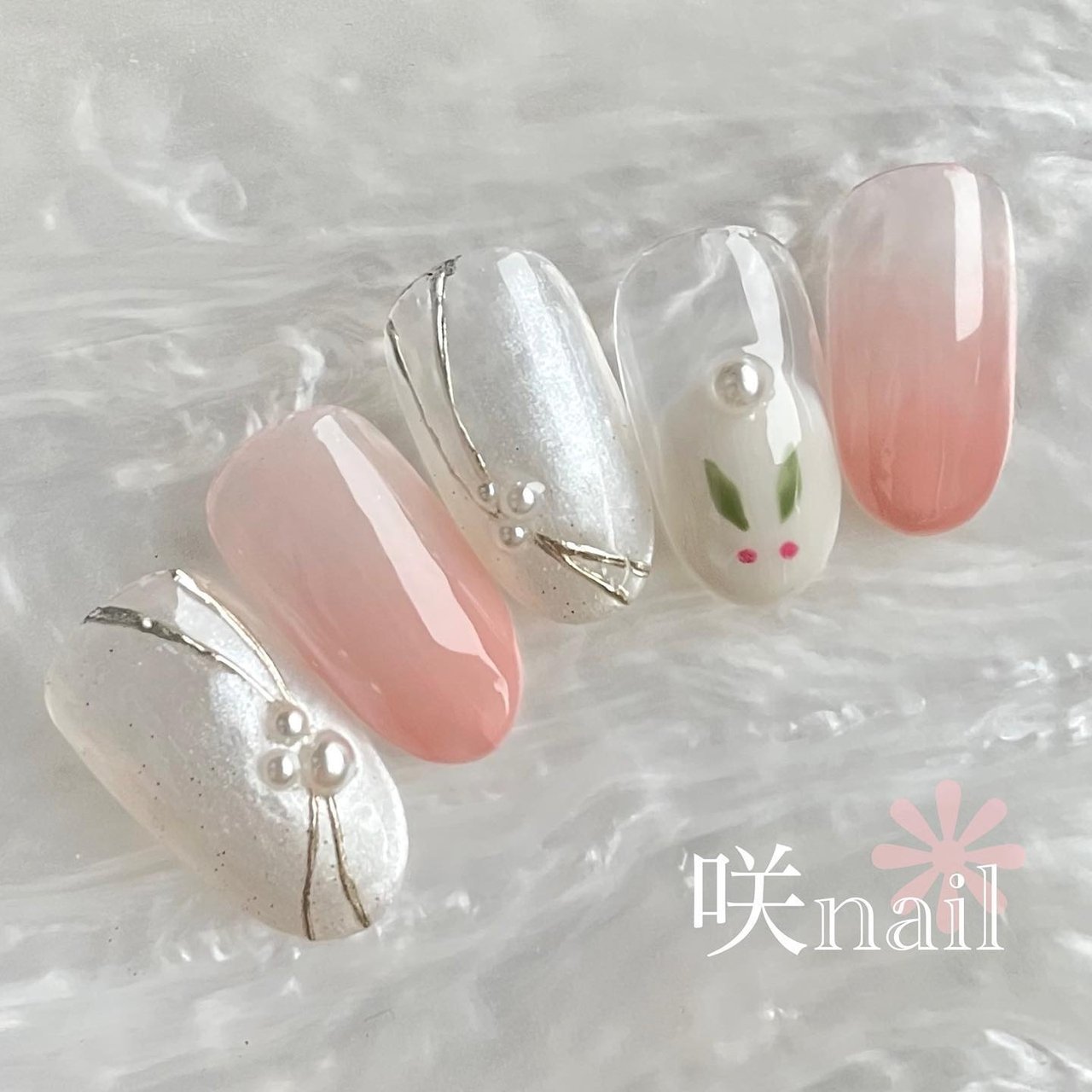 お正月 ウサギ うさぎ 干支 ネイルチップ nail fkip.unmul.ac.id