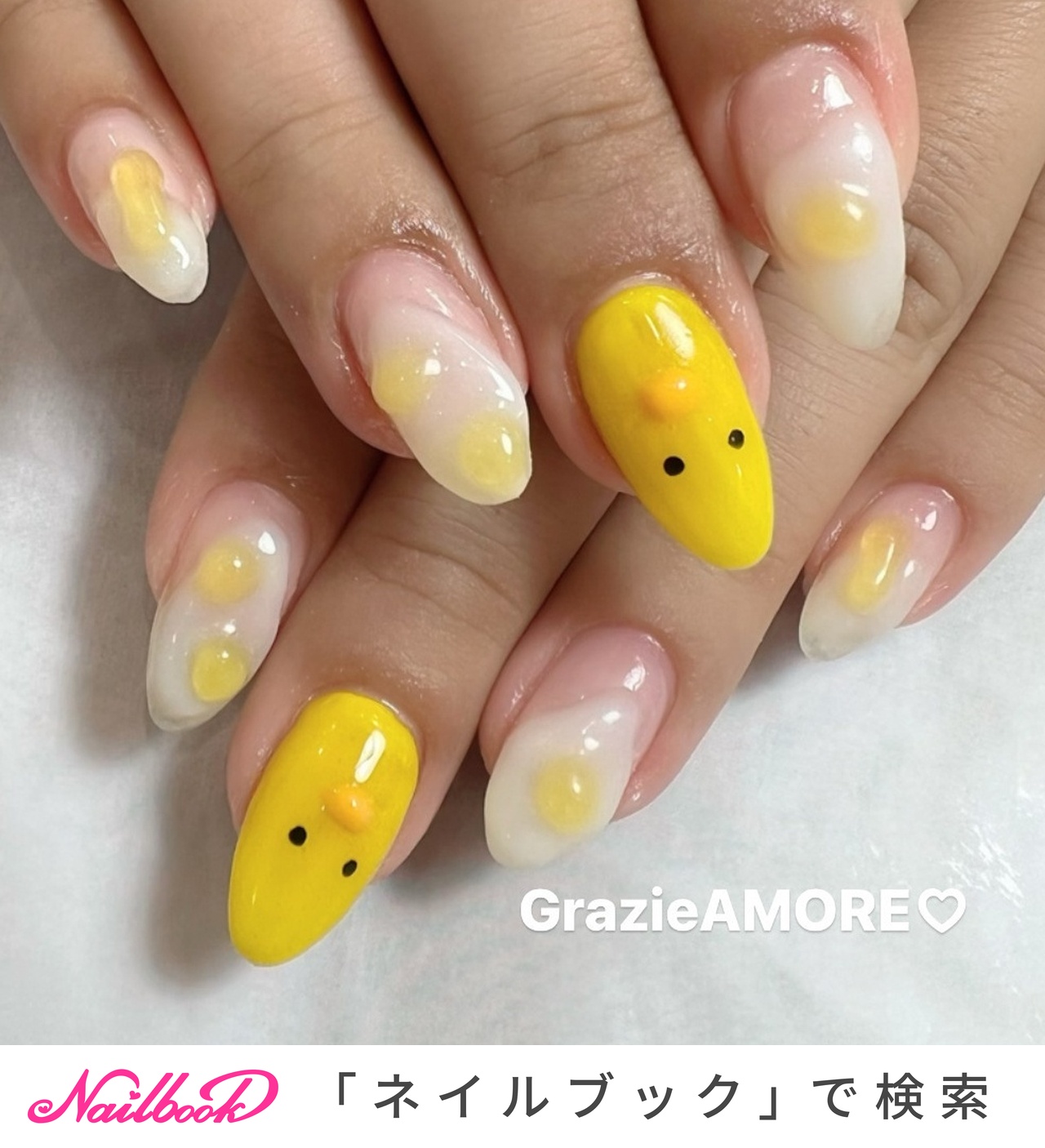 3Dネイルパーツ 3点セット ひよこ ニワトリ - メルカリ