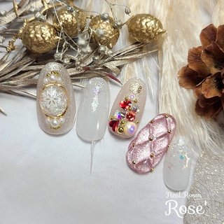 2024年】新着順｜ベージュ(ヌーディー)/#スノードームネイルのネイル  