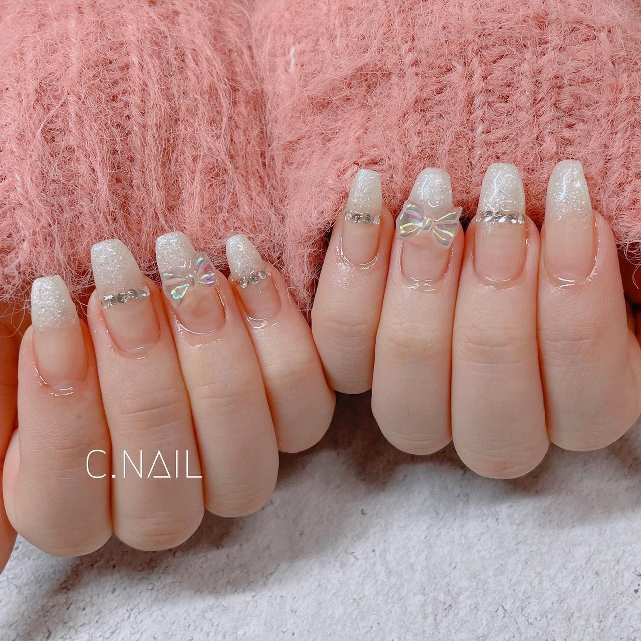 冬 シンプル ニュアンス C Nail シーネイル のネイルデザイン No ネイルブック