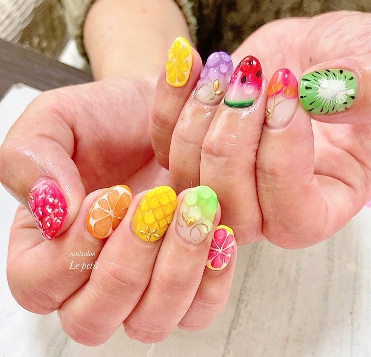 オールシーズン ライブ パーティー 女子会 ハンド Nailslon Le Petitのネイルデザイン No ネイルブック