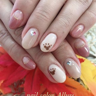 シンプル ディズニーネイルのネイルデザイン ネイルブック