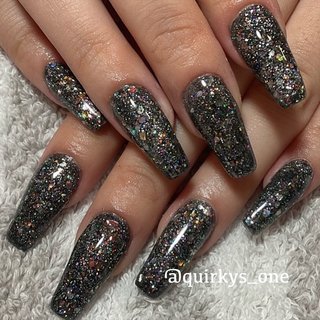 おすすめ順｜ブラック(黒)/#ブラックマルチラメのネイルデザイン