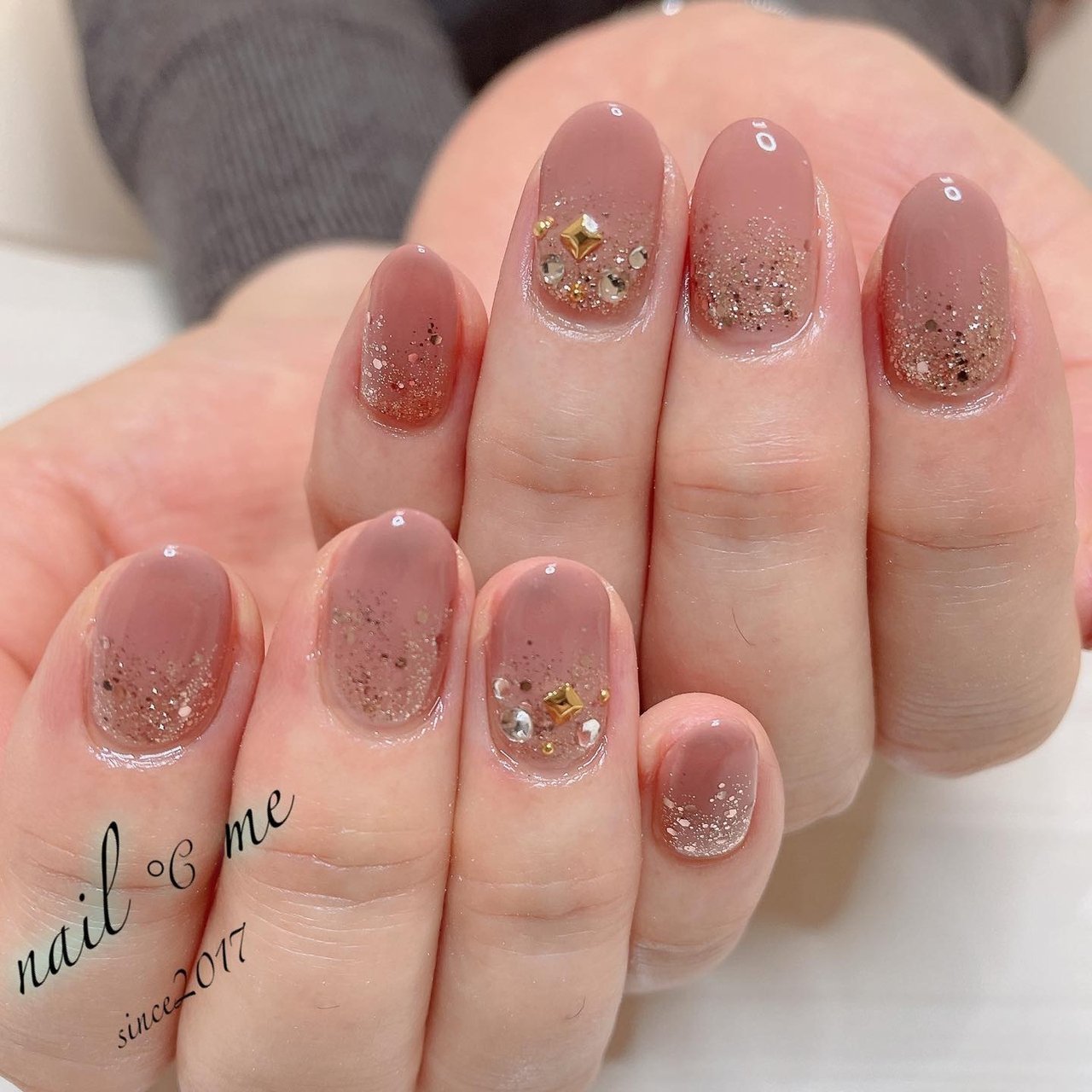 オフィス シンプル ブラウン Nail Me ネイルドミー のネイルデザイン No ネイルブック