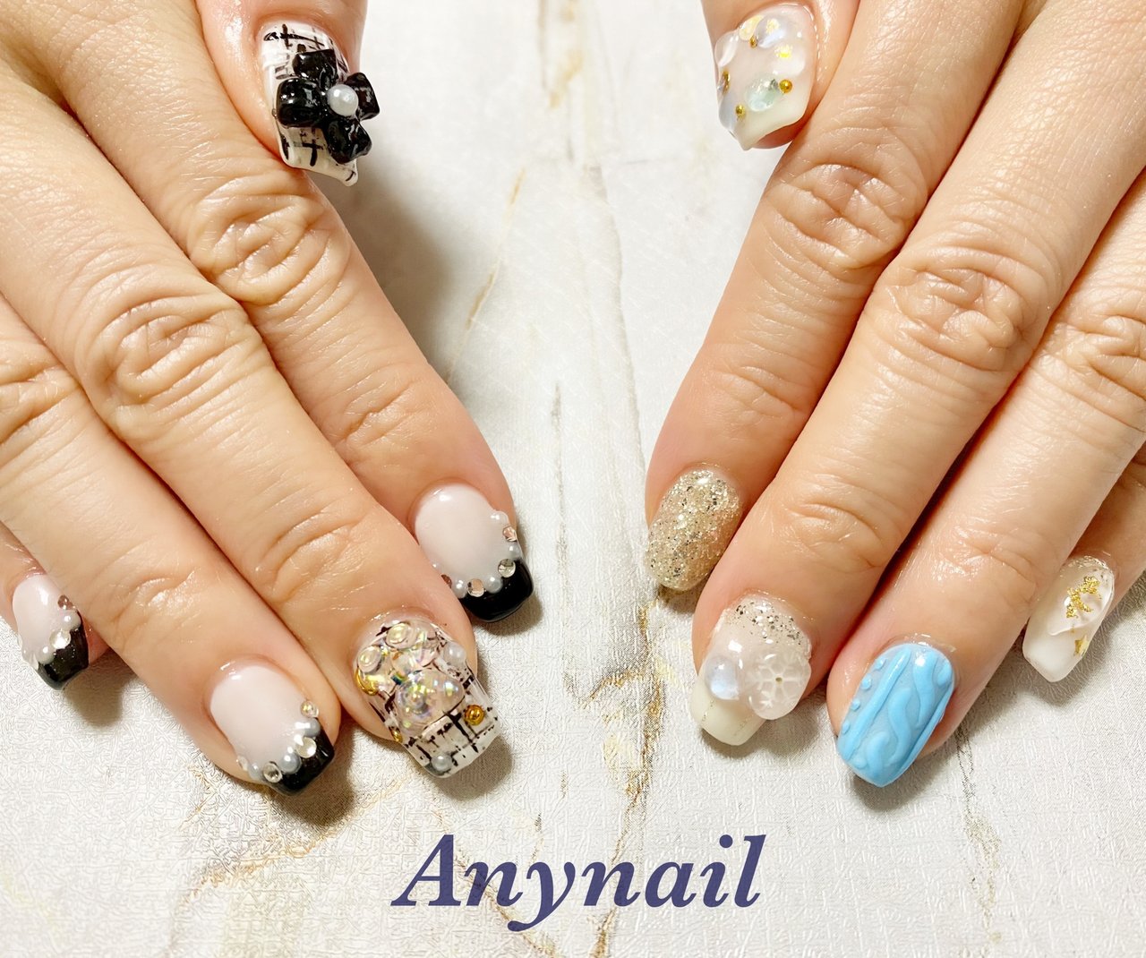 冬 お正月 クリスマス ハンド フレンチ Any Nail Kitaayaseのネイルデザイン No ネイルブック