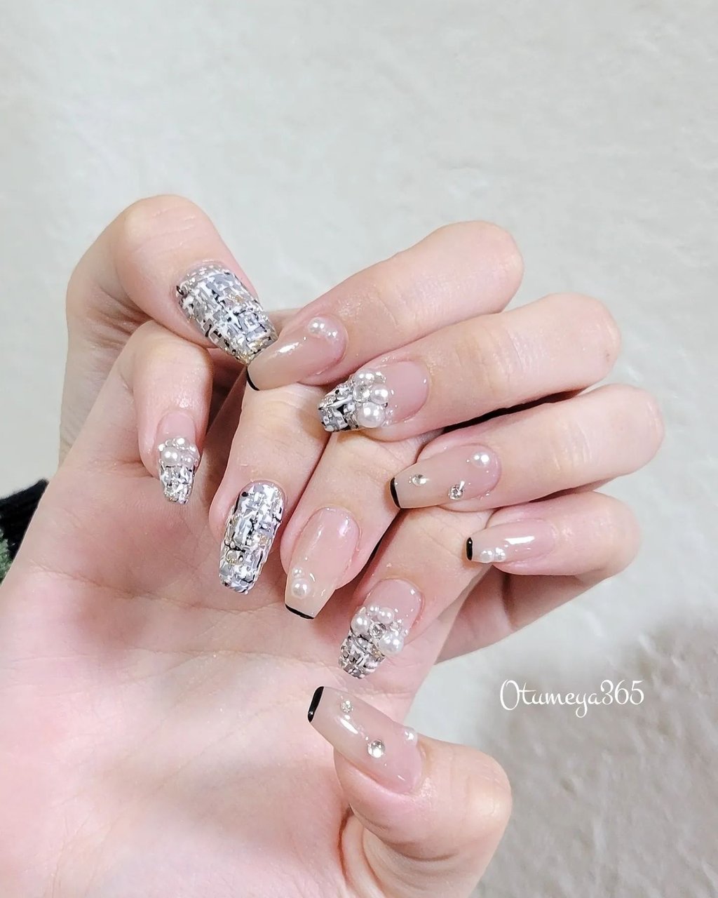 冬/ハンド/ツイード/ワンホン/韓国 - おつめや ~365~ さるこのネイル