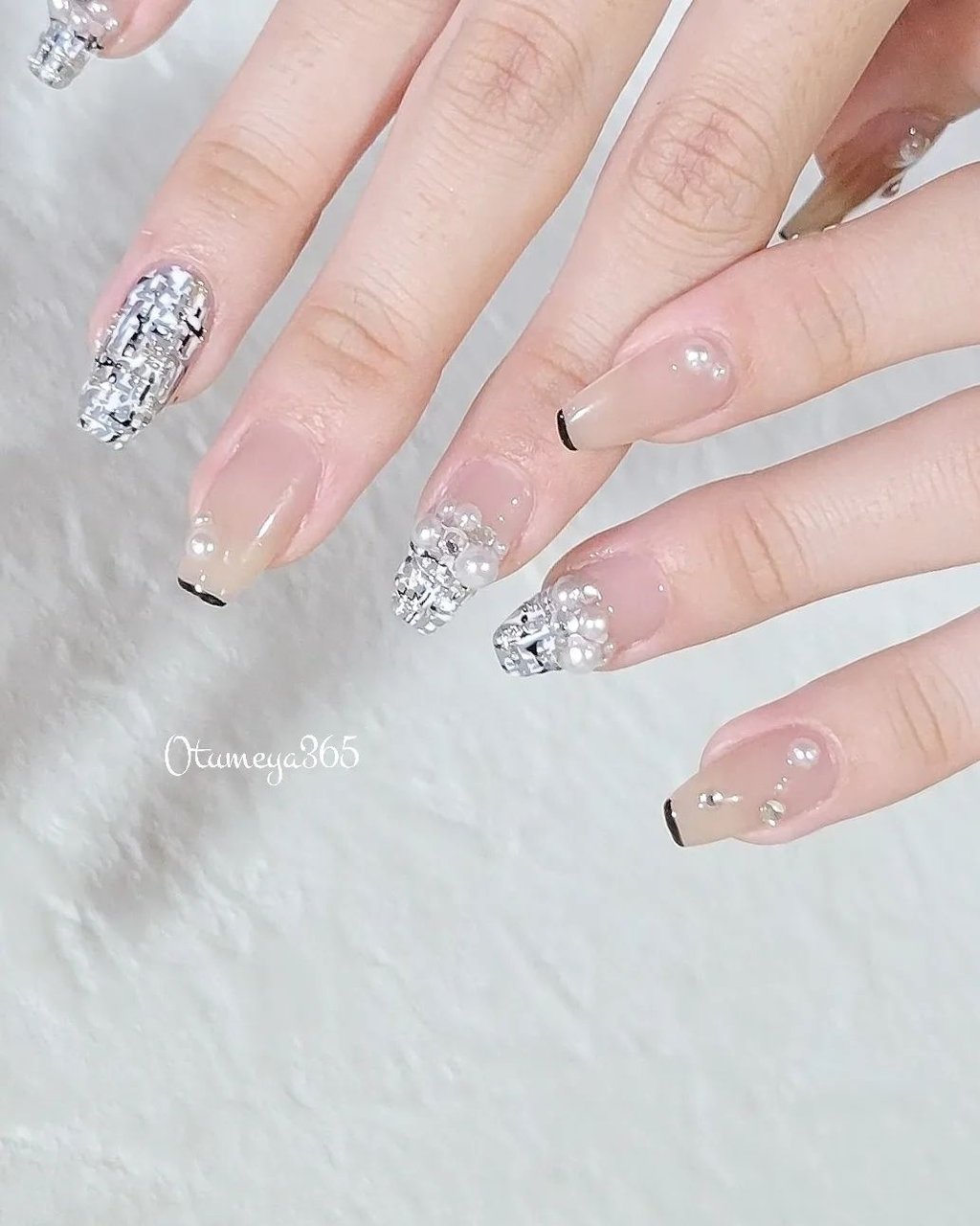 冬/ハンド/ツイード/ワンホン/韓国 - おつめや ~365~ さるこのネイル