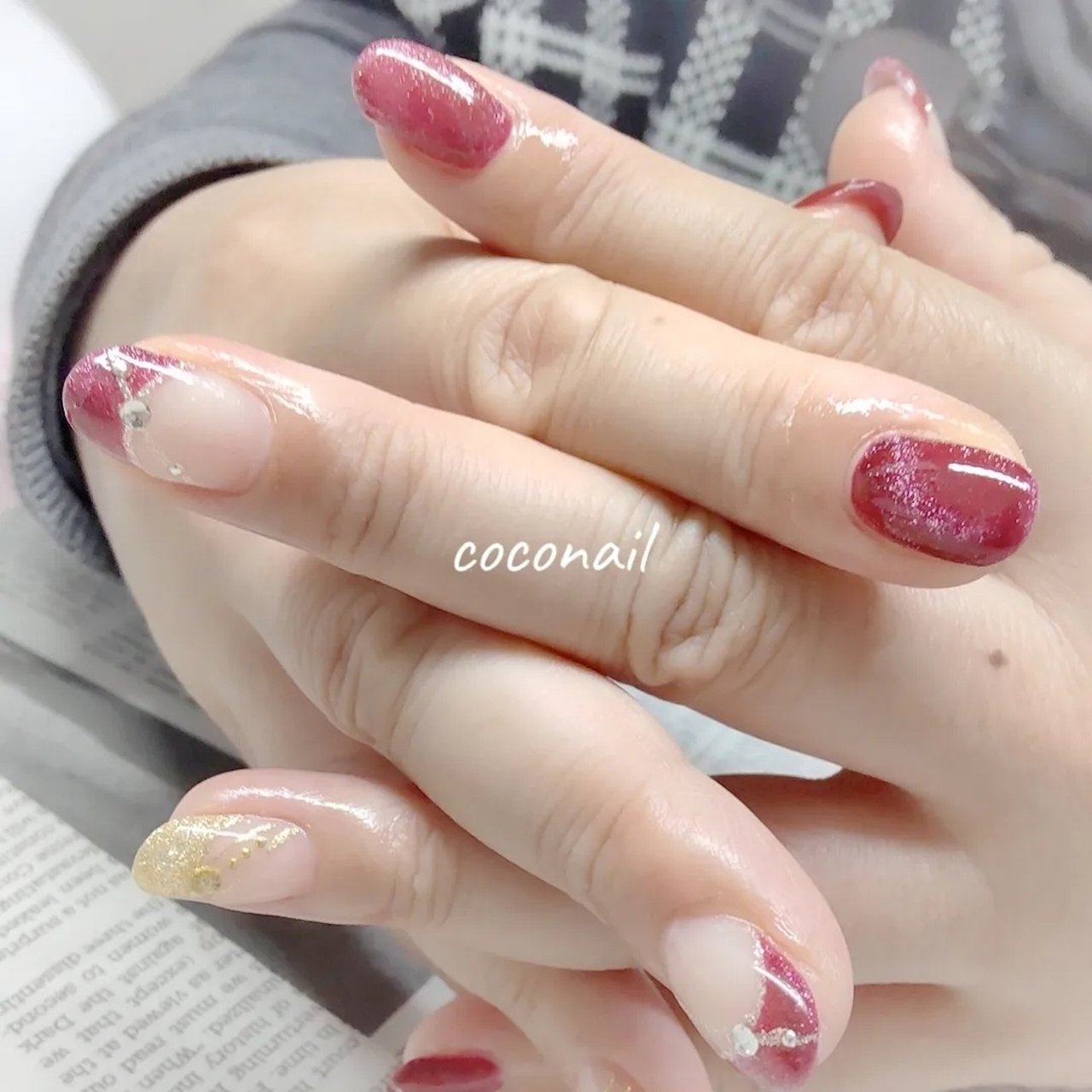 秋 冬 クリスマス パーティー ハンド Coco Nailのネイルデザイン No ネイルブック