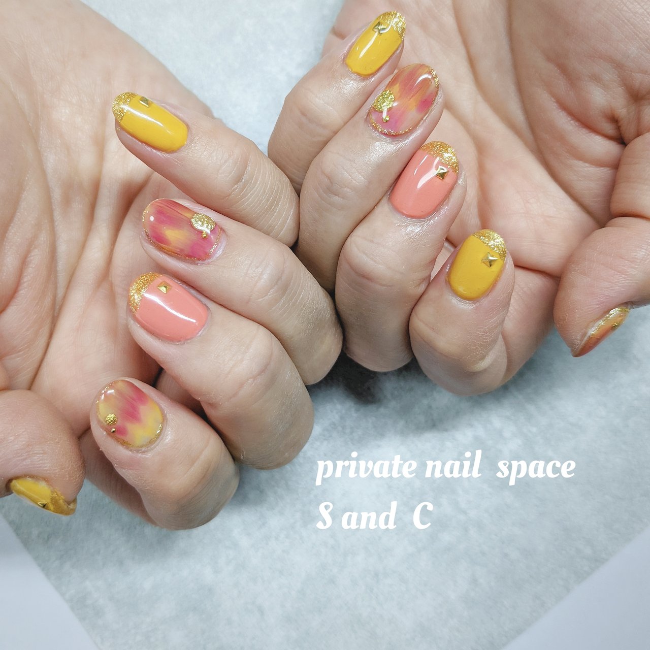 オールシーズン リゾート パーティー ハンド ラメ Private Nail Space S And Cのネイルデザイン No ネイルブック