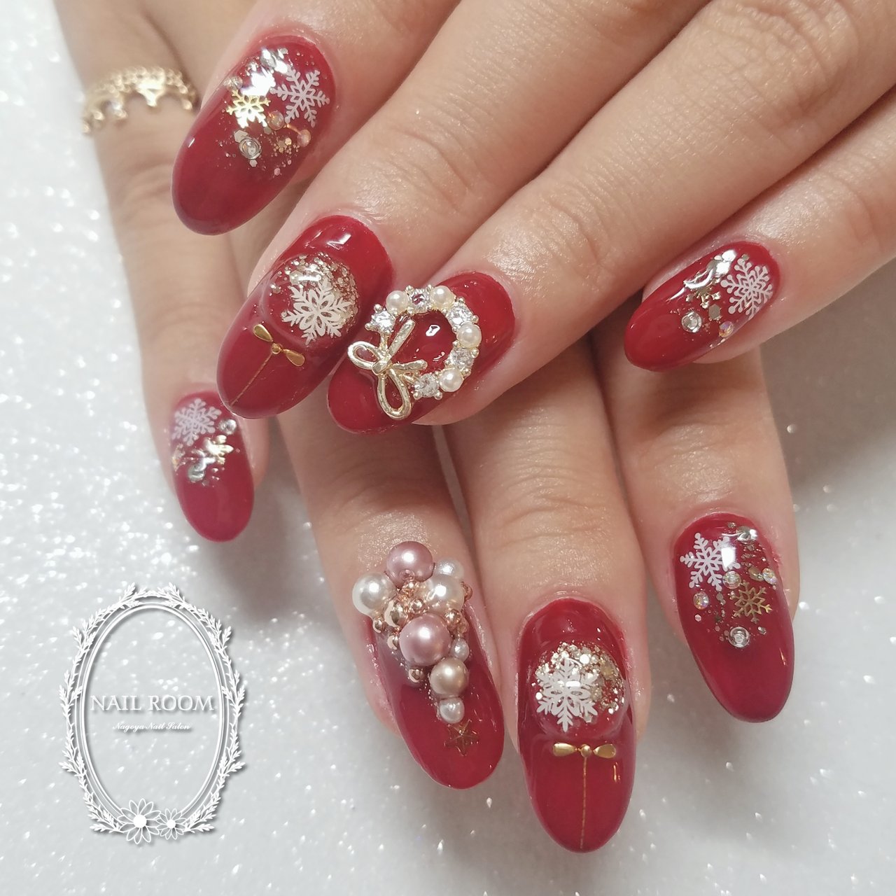 冬 クリスマス ハンド Nailroomのネイルデザイン No ネイルブック