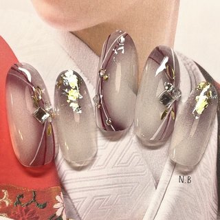 ピアス ワイヤーアート 馬鹿馬鹿しい ボルドー/ホワイト