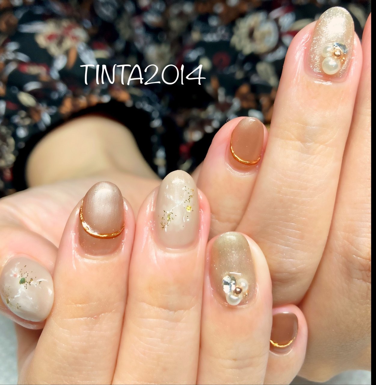 秋 冬 オフィス パーティー ハンド Nail Tinta14のネイルデザイン No ネイルブック