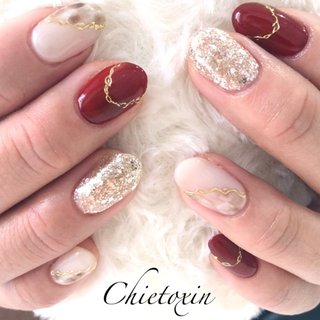 ネイルチップ❤︎パールライトブルー ホワイト 量産型地雷韓国ワンホン