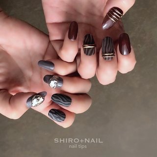 ネイルチップ着画のネイルデザイン｜ネイルブック