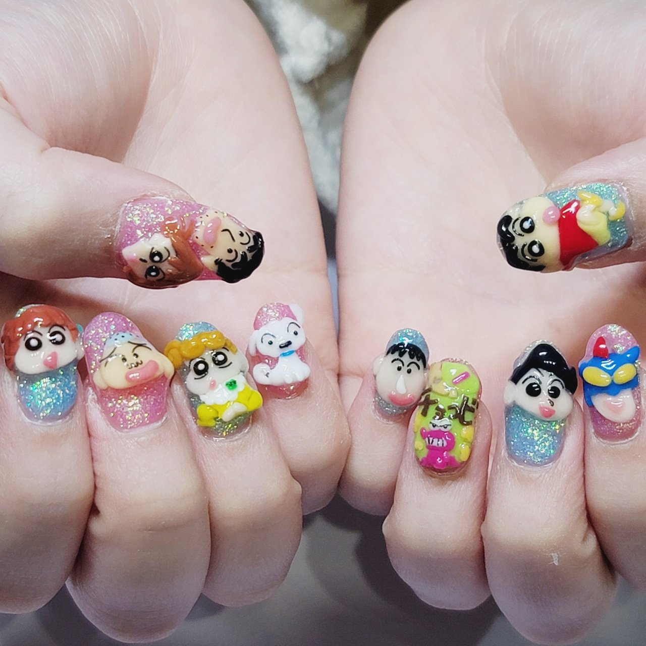 ライブ/パーティー/女子会/ハンド/ラメ - hyLovesNAILのネイルデザイン