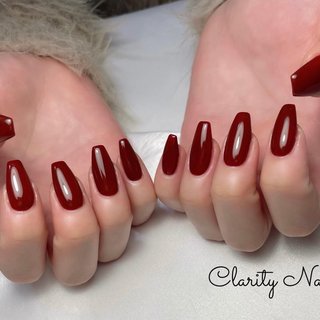 ワンカラー💅✨ 
#ジェルネイル#ネイル#nail#シンプル#持ち込みアート#天王寺#阿倍野#プライベートサロン#ネイルサロン#秋冬ネイル#秋ネイル#冬ネイル#水彩アート#アートし放題#定額デザイン#シンプル#ニュアンス#ニュアンスネイル#ちゅるんネイル#オフィスネイル#フィルイン一層残し#フィルイン#フットネイル#foot#hand#spring#summer#autumn#winter#privatesalon #秋 #冬 #オールシーズン #ハンド #ワンカラー #ボルドー #ジェルネイル #お客様 #Clarity Nail #ネイルブック